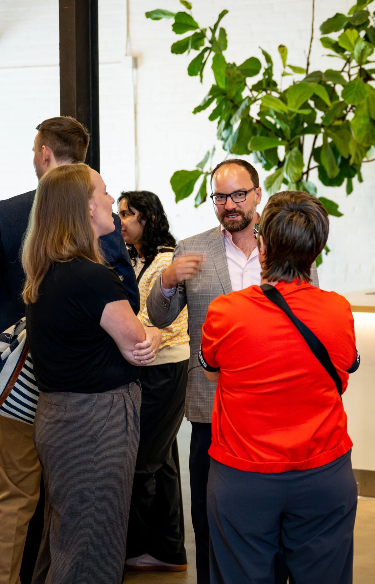 Speaker networking with attendees at the CMO Exchange during Digital Summit Minneapolis